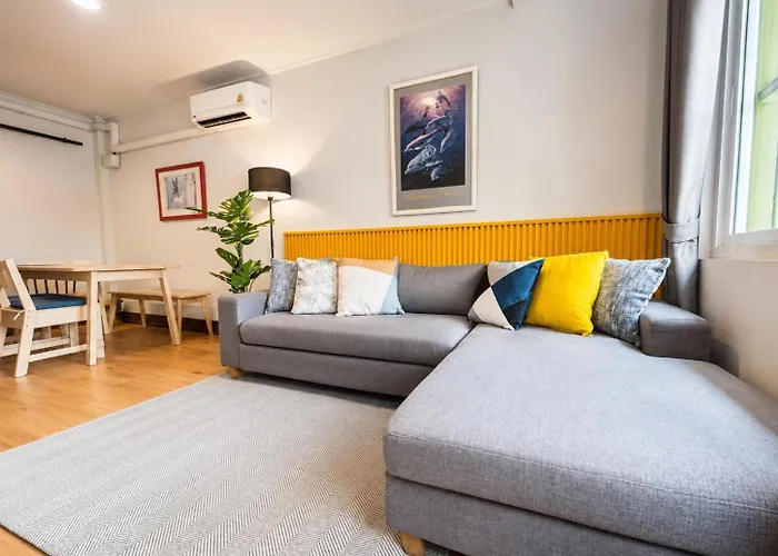 Cozy Loft In Chinatown - Songwat Quiet Street View *
